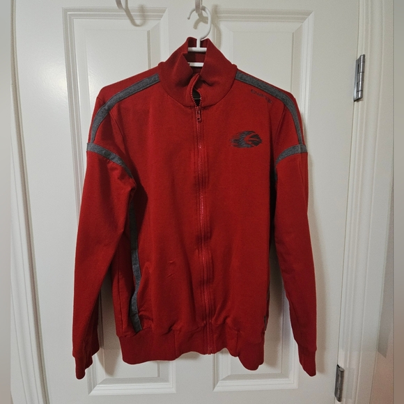 Men's Energie Red Medium Athletic Jacket - Picture 1 of 5